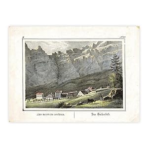 Les Bains de Loueche (Folio 26,5x20,5 cm) acquarellata