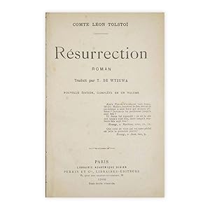 Comte Léon Tolstoï - Résurrection