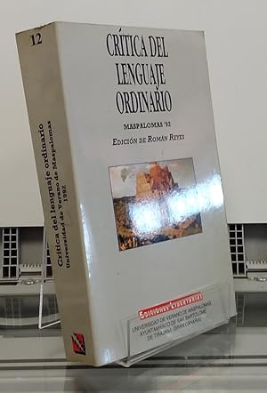 Image du vendeur pour Crtica del lenguaje ordinario, Maspalomas 92 mis en vente par Librera Dilogo