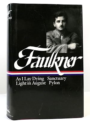 Bild des Verkäufers für WILLIAM FAULKNER Novels 1930-1935 : As I Lay Dying, Sanctuary, Light in August, Pylon zum Verkauf von Rare Book Cellar