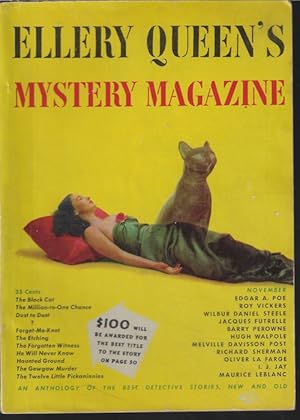 Image du vendeur pour ELLERY QUEEN'S Mystery Magazine: November, Nov. 1949 ("Queen's Quorum") mis en vente par Books from the Crypt