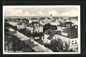 Ansichtskarte Troppau, Strassenpartie mit Wohnhäusern