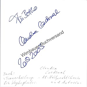 Bild des Verkufers fr Original Autogramm Claudia Cardinal Sterbeamme /// Autograph signiert signed signee zum Verkauf von Antiquariat im Kaiserviertel | Wimbauer Buchversand