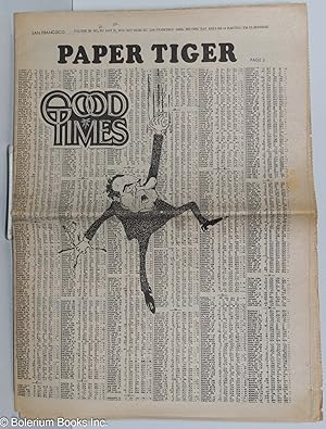 Seller image for Good Times: vol. 3, #21 [misprinted as 20], May 22 [misprinted as 15], 1970: Paper Tiger for sale by Bolerium Books Inc.