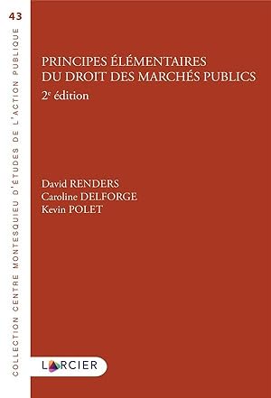 principes élémentaires du droit des marchés publics (2e édition)