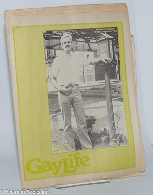 Bild des Verkufers fr GayLife: the international gay newsleader; with Blazing Star; vol. 6, #11, Friday, August 29, 1980; Jan Linblad Mugged and Fights back zum Verkauf von Bolerium Books Inc.