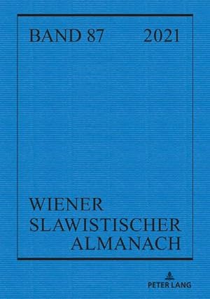 Seller image for Wiener Slawistischer Almanach Band 87/2021 for sale by AHA-BUCH GmbH