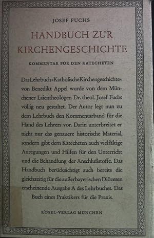 Immagine del venditore per Handbuch zur Kirchengeschichte. venduto da books4less (Versandantiquariat Petra Gros GmbH & Co. KG)