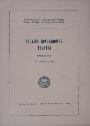 Seller image for Bolaang Mongondowse teksten. for sale by Gert Jan Bestebreurtje Rare Books (ILAB)