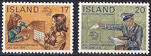 100 Jahre Weltpostverein ( Briefmarken Island 498-499**
