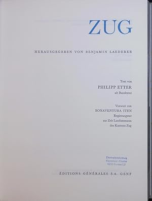 Bild des Verkufers fr Zug. zum Verkauf von Antiquariat Bookfarm