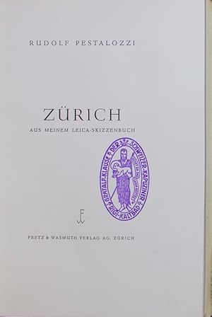 Immagine del venditore per Zrich aus meinem Leica-Skizzenbuch. venduto da Antiquariat Bookfarm