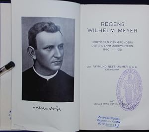 Bild des Verkufers fr Regens Wilhelm Meyer. zum Verkauf von Antiquariat Bookfarm