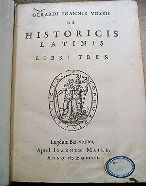 Imagen del vendedor de DE HISTORICIS LATINIS LIBRI TRES a la venta por RONCHI