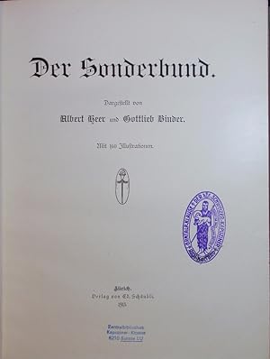 Bild des Verkufers fr Der Sonderbund. zum Verkauf von Antiquariat Bookfarm