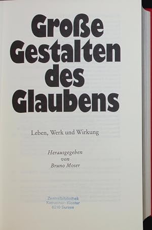 Seller image for Groe Gestalten des Glaubens. for sale by Antiquariat Bookfarm