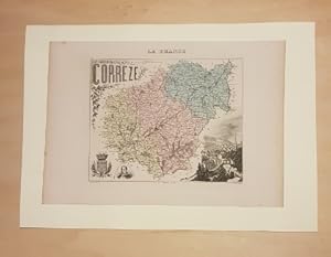 Carte du Département de la CORREZE