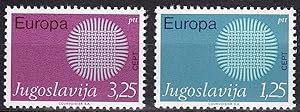 Bild des Verkufers fr Europa CEPT 1970 ( Briefmarken Jugoslawien Nr. 1379-1380** zum Verkauf von Buchhandlung & Antiquariat Rother
