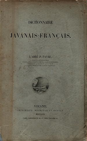 Seller image for Dictionnaire Javanais-Francais for sale by JP Livres