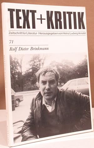 Bild des Verkufers fr Text + Kritik Heft 71. Rolf Dieter Brinkmann. zum Verkauf von Dieter Eckert
