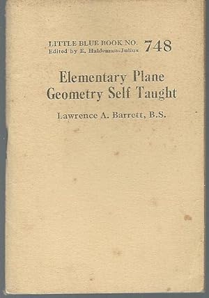 Seller image for ELEMENTARY PLANE GEOMETRY SELF-TAUGHT for sale by Gibson's Books