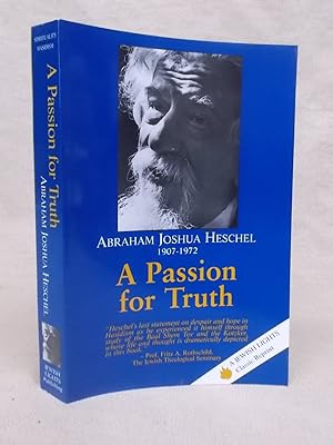 Immagine del venditore per PASSION FOR TRUTH JEWISH LIGHTS CLASSIC REPRINT venduto da Gage Postal Books