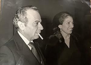 Fotografia originale Maria Callas con il regista Cacoyannis