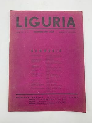 Liguria. Rassegna mensile dell'attivita' ligure, n. 12, dicembre 1939