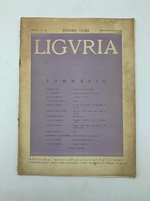 Liguria. Rassegna mensile dell'attivita' ligure, n. 12, dicembre 1940