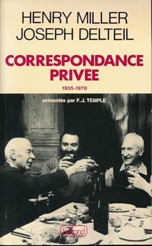 Image du vendeur pour Correspondance prive 1935 - 1978 mis en vente par LIBRAIRIE GIL-ARTGIL SARL