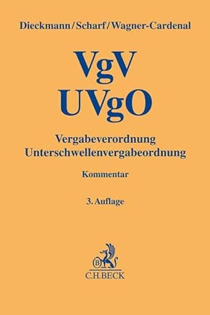 Bild des Verkufers fr VgV - UVgO zum Verkauf von moluna