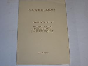 Bild des Verkufers fr Malerei, Plastik, Kunstgewerbe, Handzeichnungen. Neuerwerbungen. zum Verkauf von Der-Philo-soph