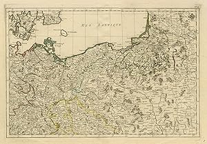 Antique Print-TOPOGRAPHY-BALTIC SEA-RUSSIA-POLAND-GERMANY-Longchamps-1762