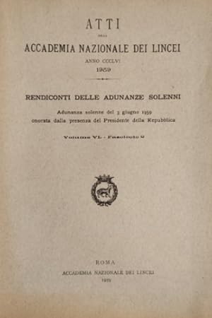 Immagine del venditore per Rendiconti delle Adunanze Solenni. Volume VI, fascicolo 2. venduto da FIRENZELIBRI SRL
