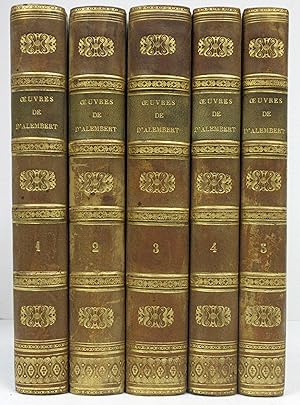 OEUVRES COMPLETES DE D'ALEMBERT VOLUMES 1-5