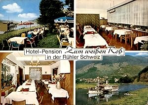 Hotel - Pension " ZUM WEIßEN ROß " in der Rühler Schweiz. Inh. Wilh. Brader 3451 Rühle im Weserbe...