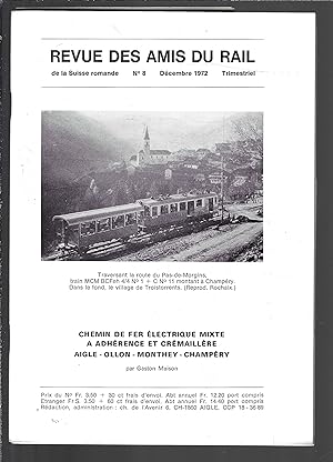 revue des amis du rail de la Suisse romande N°8