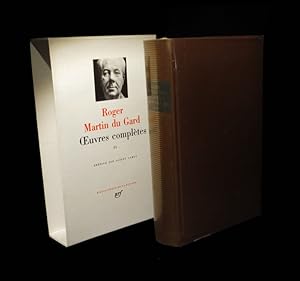 Bild des Verkufers fr Oeuvres compltes II [comprenant :] Les Thibault (suite) : L'Et 1914 - Epilogue / Vieille France - Confidence africaine - Le Testament du pre Leleu - La Gonfle - Un taciturne - Notes sur Andr Gide. zum Verkauf von Babel Librairie