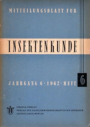 Mitteilungsblatt für Insektenkunde. Jhg. 6, Heft 6