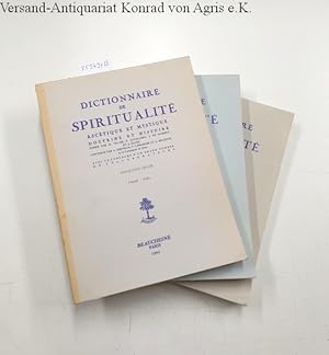 Image du vendeur pour Dictionnaire de Spiritualit - Fascicules CII-CIII, CIV-CV et CVI-CVII [=Tome XVI Ubald d'Alenon-Zypaeus] Asctique et Mystique - Doctrine et Histoire mis en vente par Versand-Antiquariat Konrad von Agris e.K.