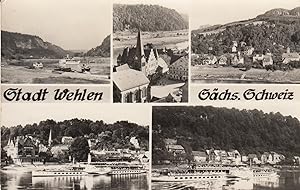 Postkarte - Stadt Wehlen / Sächs. Schweiz