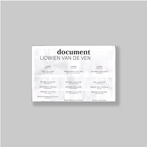 Image du vendeur pour Document: Lidwien van de Ven. AS NEW. mis en vente par Antiquariaat Berger & De Vries