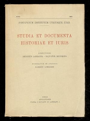 'Regnum'. (In: "Studia et Documenta Historiae et Iuris. Directores Arcadius Larraona et Salvator ...