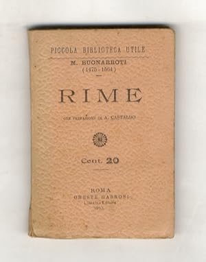 Seller image for Rime. Con prefazione di A. Castaldo. for sale by Libreria Oreste Gozzini snc