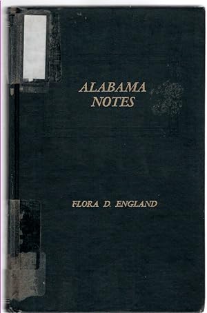 Bild des Verkufers fr Alabama Notes Volumes 3 and 4 zum Verkauf von McCormick Books