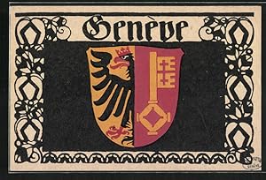 Ansichtskarte Schweiz, Wappen von Genéve