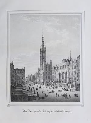 Bild des Verkufers fr Der Lange- oder Lngemarkt in Danzig. zum Verkauf von Antiquariat Martin Barbian & Grund GbR