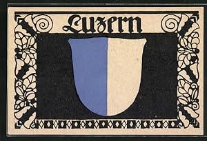 Ansichtskarte Schweiz, Wappen von Luzern