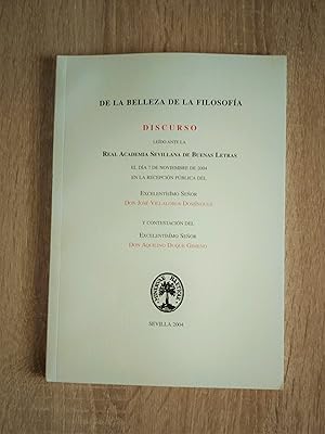 Imagen del vendedor de DE LA BELLEZA FILOSOFICA - DISCURSO a la venta por Libreria Bibliomania