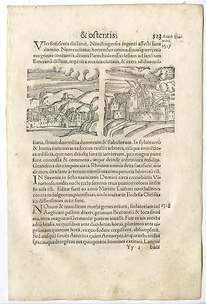 Rare Antique Print-HERMAPHRODITE-EARTHQUAKE-DEFORMITY-Lycosthenes-1557